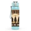1PC Cowboy Take Me Away Silhouette 750ml Color Plastic Sports Water Bottle Leakproof Flip Straw Lid Suitable for Sports Office Home Use