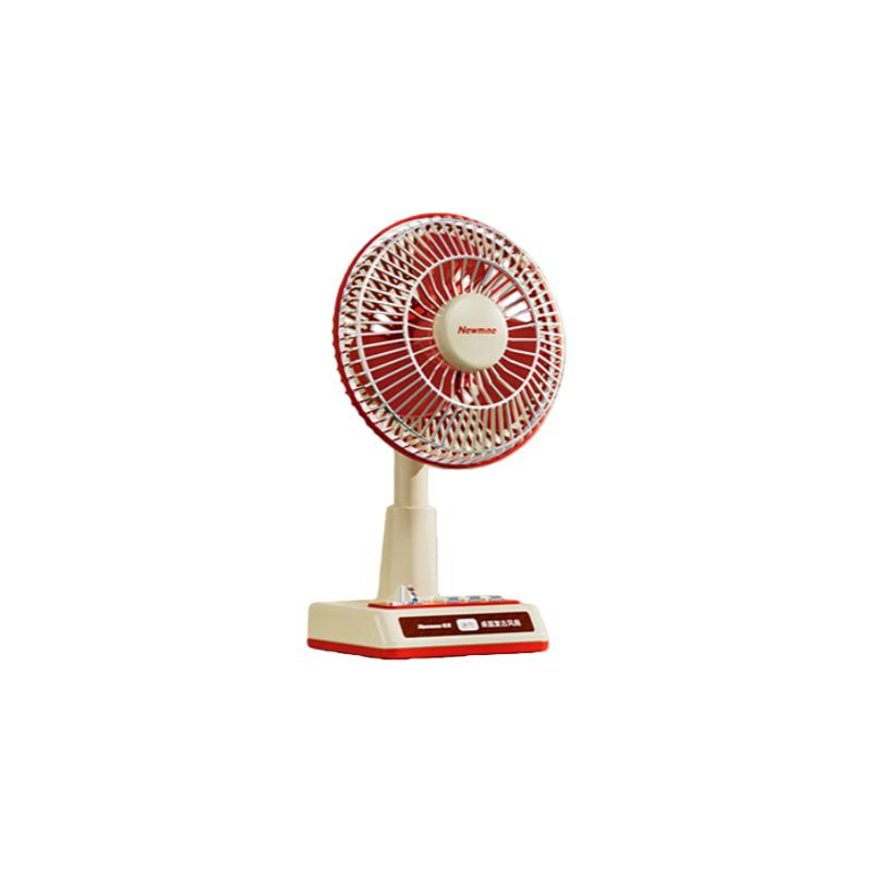 

Newmine Desktop Fan, Large Blade Oscillating Table Fan, Long Battery Life, USB Rechargeable, High-Power Portable Electric Fan, Red червоний