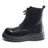 Fashion Thick Bottom Man High Top Boots Vintage Soft Men's Leather Mid-Calf Shoes Fashion Outdoor Sneakers Lace Up Non-Slip Ankle Boots
