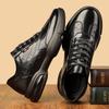 High Quality Fashion Casual Sneakers for Men Autumn New Designer Leather Shoes Male Solid Color Platform Sports Shoes Man