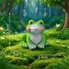 5Pcs Cute Mini Frog Figurine Lovely Cartoon Animal Statue Ornaments For Diy Micro Landscape Garden Terrarium Decoration
