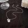 New Chinese Style Sihe Ruyi Small Flower Pendant Necklace Women'S Retro Light Luxury Exquisite Collarbone Chain Versatile Niche Item Decoration