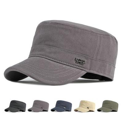 Cotton Flat Cap Spring Autumn Men's Military Cap Outdoor Sunscreen Sports Hat Trucker Snapback Baseball Cap Visors Boina Gorras