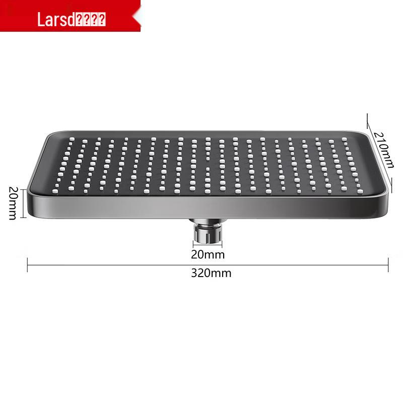 Larsd AL8082 Square Air-Pressurized Overhead Shower