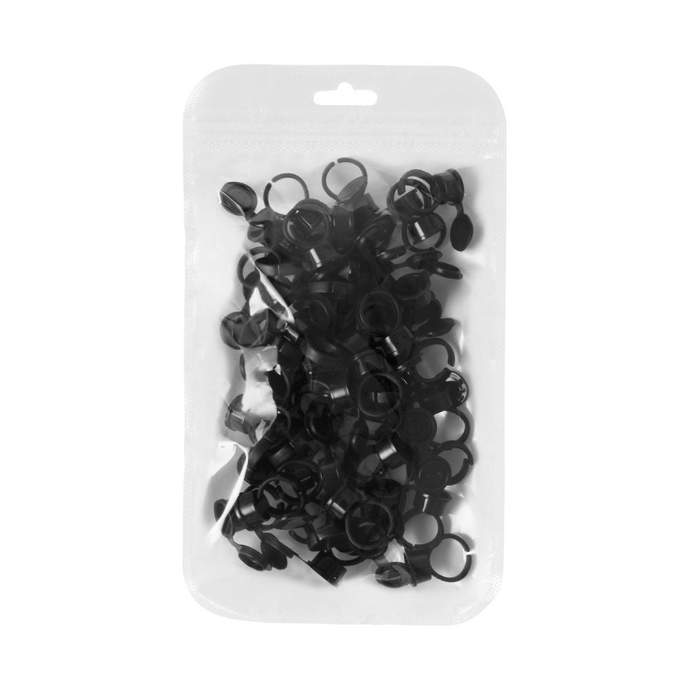 50pcs/pack Makeup Tools Eyelash Extend Ring Cup Tattoo Ink Equipment Microblading Tattoo Cup With Lid Make up Accessories
