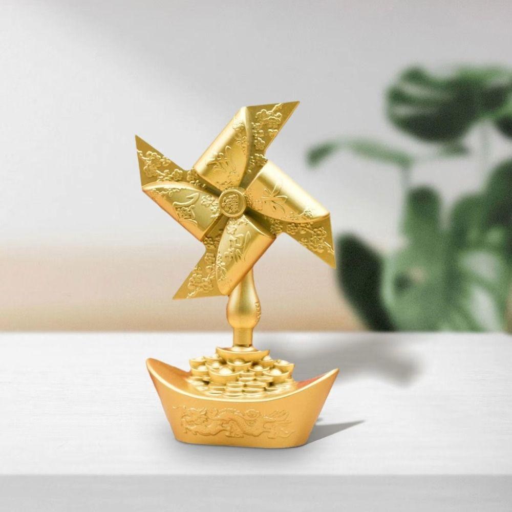 Crafts Good Luck Home Decor Lucky Auspicious Ornament Windmill Rotating Ornament  Home Decor
