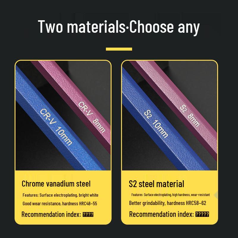 

Bangyuan Industrial Grade Colored Hex Key Set (1.5-10MM)