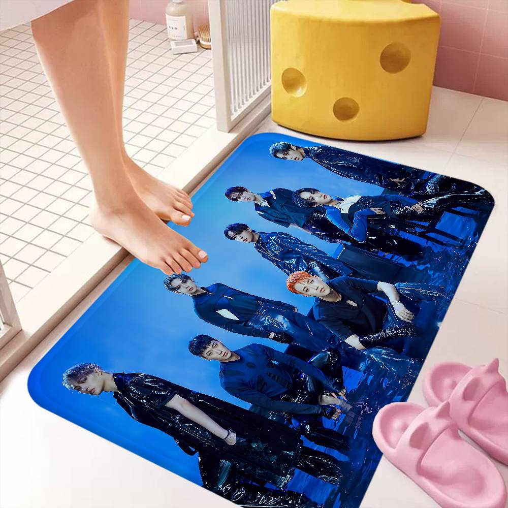 KPOP A-ATEEZs Room Mats Nordic Style Home Doormat Bathroom-Toilet Mats Bedroom Hotel Decor Mat