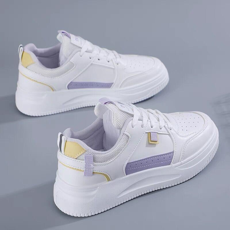 

Internet celebrity platform white shoes women s 2024 spring and summer new high breathable non-slip versatile niche sports and leisure shoes 40 фіолетовий