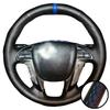 Car Interior Accessories Hand Stitched Non-slip Artificial Leather Odyssey Pilot Steering Wheel Cover  For Honda Accord 8