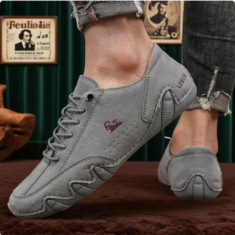 Ankle Boots for Men Fashionable Stitching Lightweight Comfortable Casual Walking Shoes Breathable Tennis Outdoor Driving Shoes