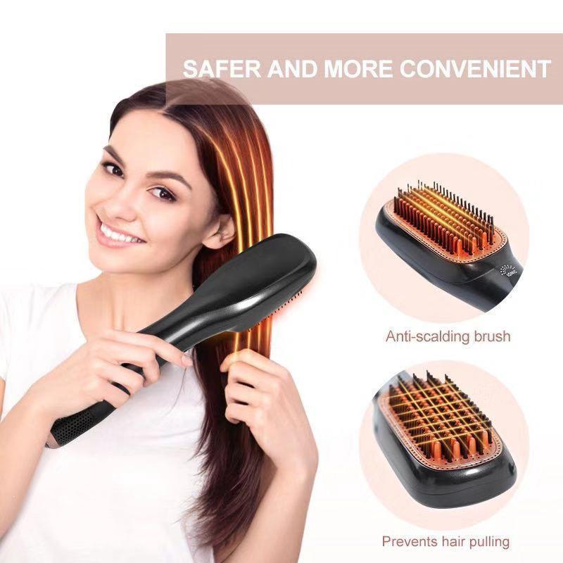 3-in-1 Heißluft-Stylingbürste: Föhnen, Locken & Glätten mit einstellbarer Temperatur