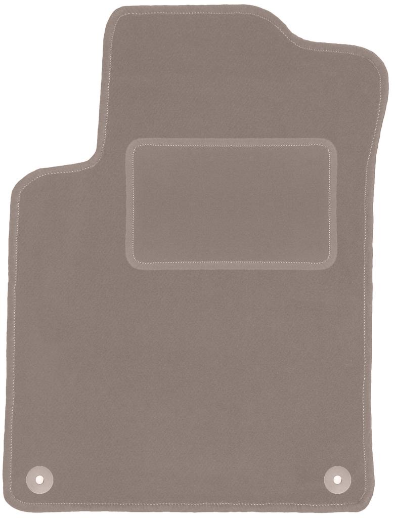 Beige driver's mat for: Citroen C3 II hatchback (2009-2016)