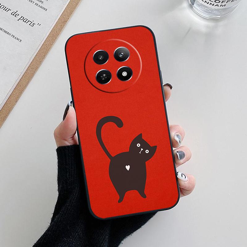 Für Realme 12 5G Hülle Abdeckung Realme12 Funda Coque Weiches Mode Silikon Schutzhülle für Telefonkamera für Realme 12 5G