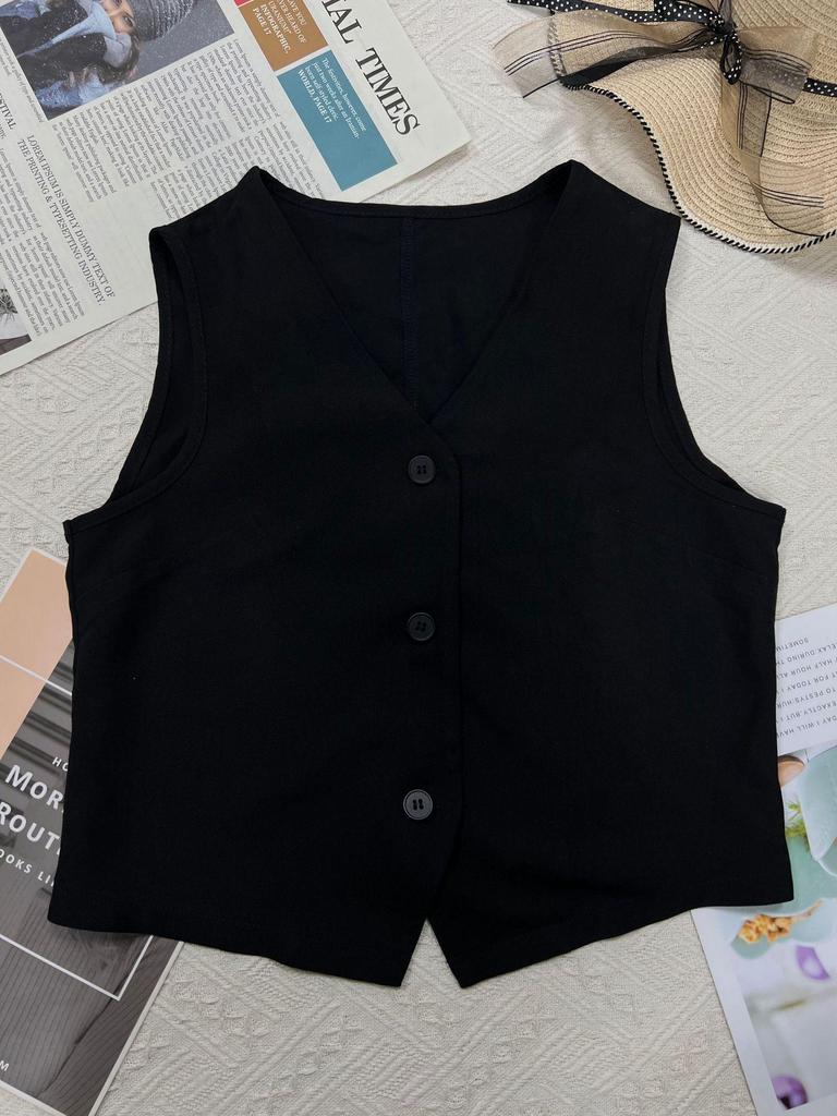 2026 Summer Casual Slim Fit Sleeveless Vest for Women – European & American Style