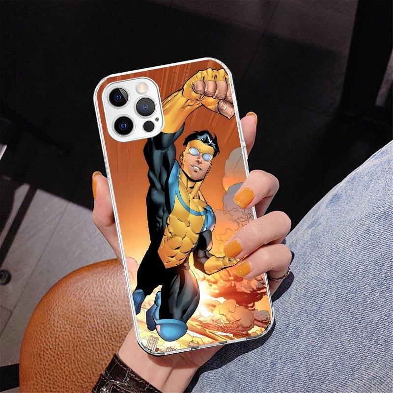 Cool I-Invincible Phone Case For iPhone 17 Air 16 Pro Max 16E 15 + 14 Plus 11 12 13 Mini 7 8 SE Gift Print Cover Fundas