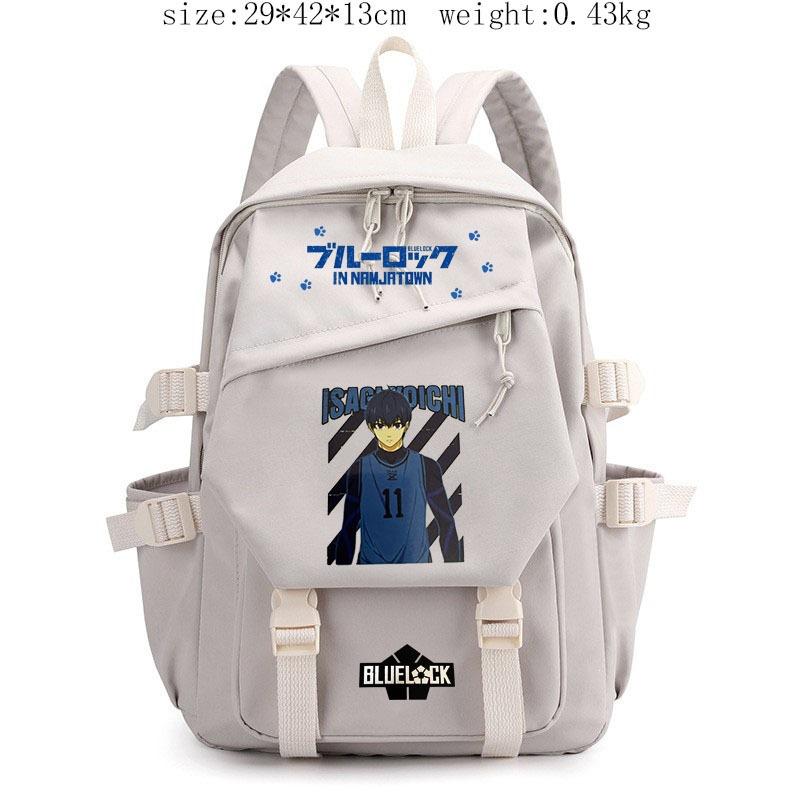 BLUE LOCK Anime Cosplay Sac à dos Étudiants Sac d'école Nylon Léger Dessin animé Sac à livres Ordinateur portable Voyage Sac à dos Extérieur Enfants Cadeaux
