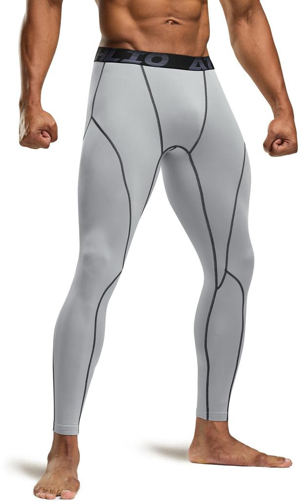Compression Sports Tights for Cold 3 Pairs Sports Compression Running Training Sports Warm Innerwear [ATHLIO] Tights, Men, Winter, Protection,