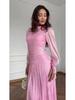 2025 Winter Elegant Light Luxury Long Sleeve Waist-Cinching Dress for Women