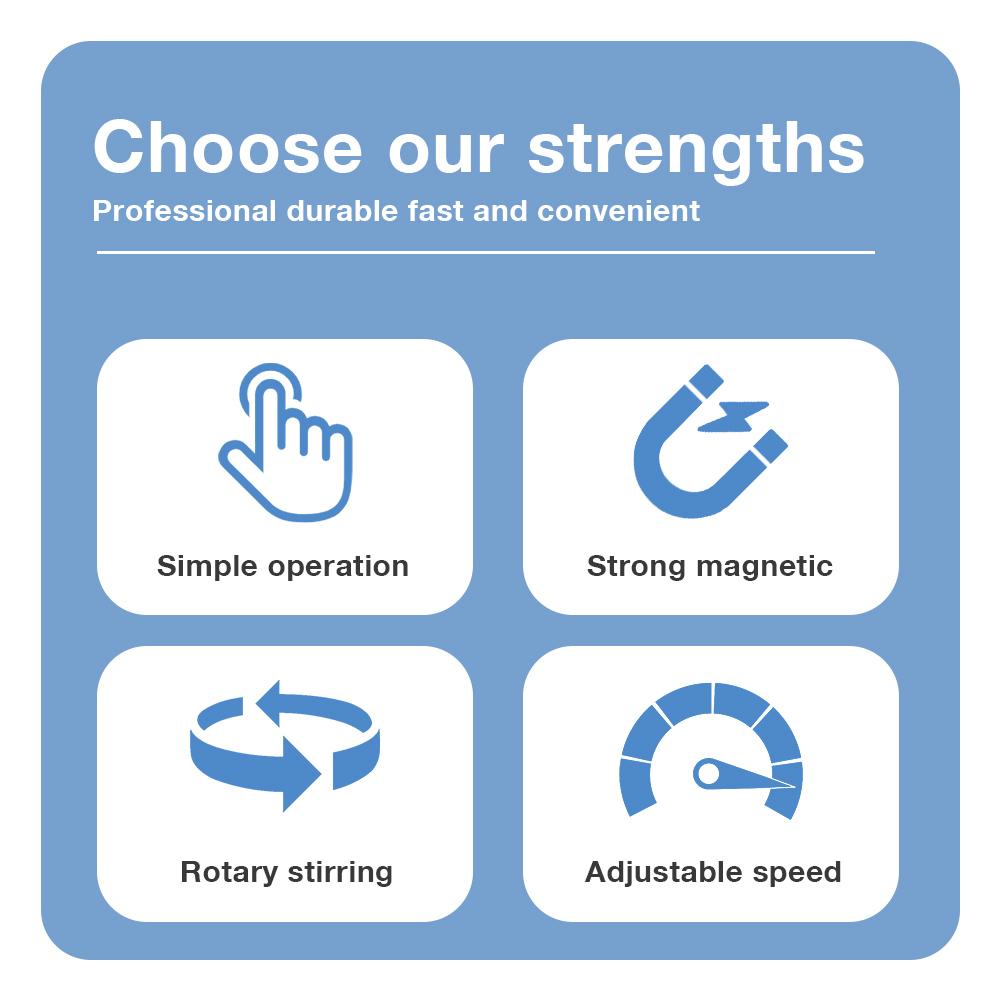 Mieszadło magnetyczne z mieszadłem, regulowana prędkość 2500 obr./min, elektroniczne mieszadło magnetyczne AC 100-240V wtyczka EU US, maszyna do mieszania