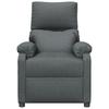 Vidaxl Armchair With Massage, Dark Gray, Fabric