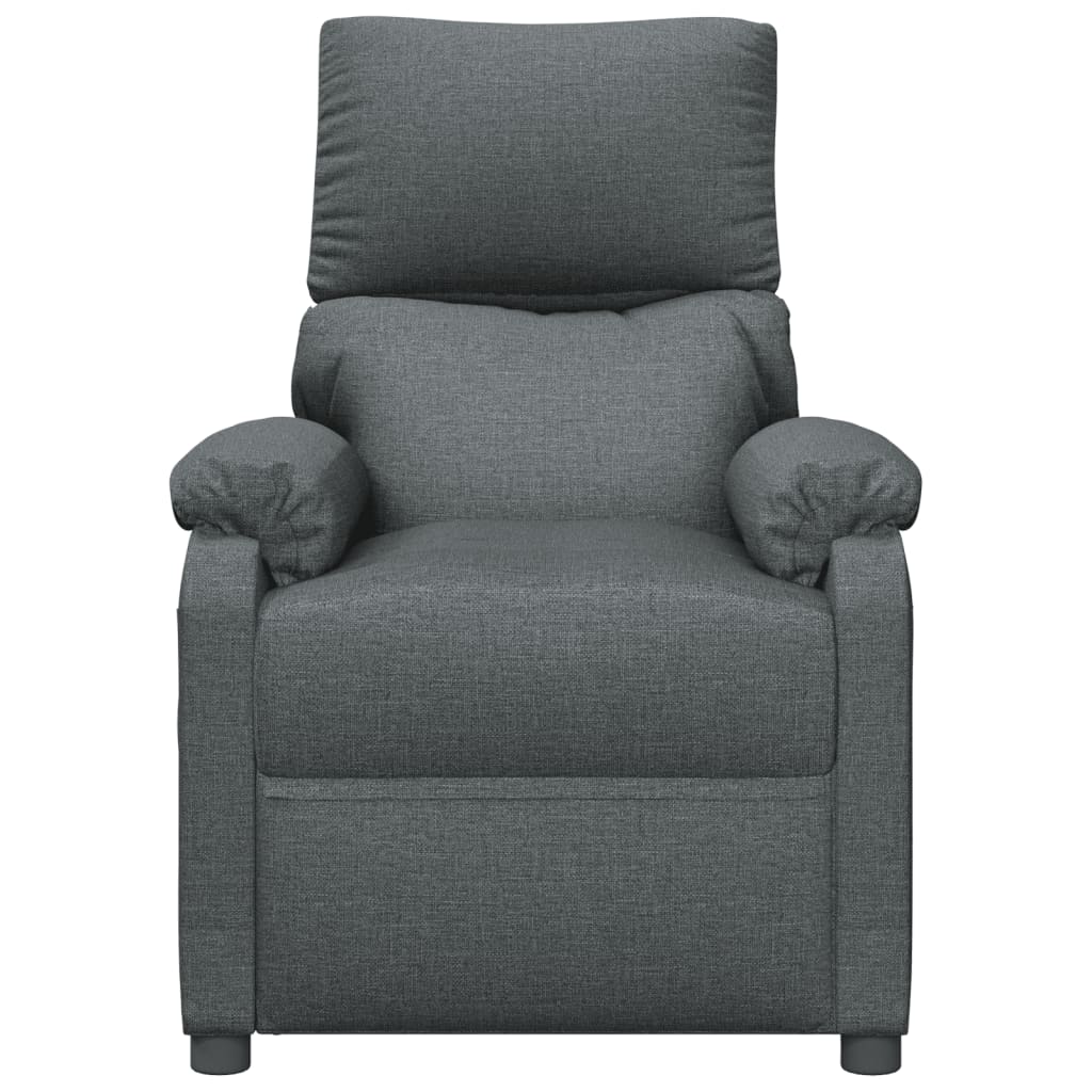 Vidaxl Armchair With Massage, Dark Gray, Fabric