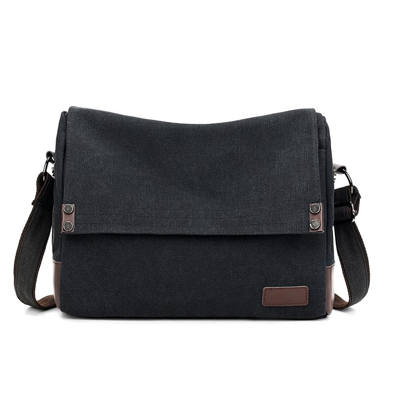 Fashion CrossBody Bag New Men Canvas Crossbody Shoulder Messenger Bags Man Casual Solid Multi Function Portable Male Bag