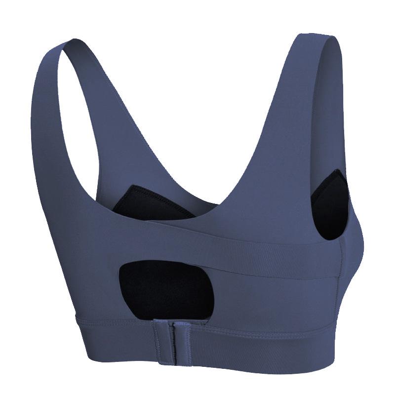 Women's Plus Size Seamless Shockproof Sports Bra for Running and Yoga