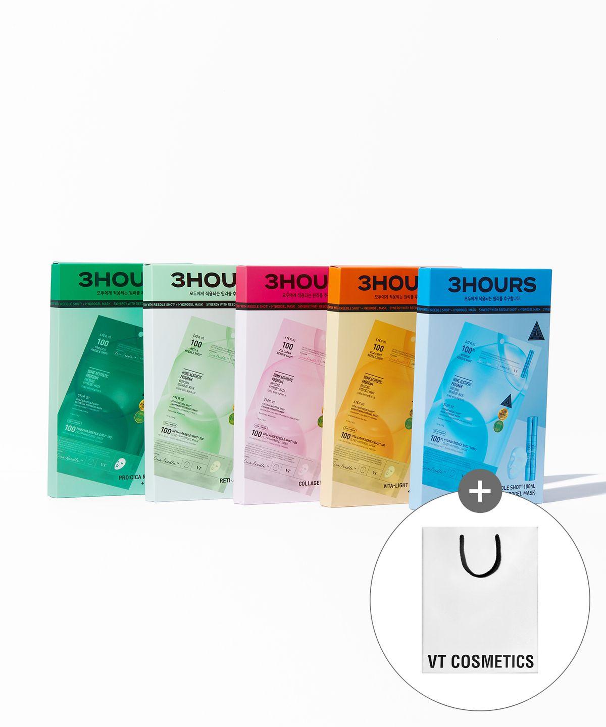 [2PACK] VT Color Riddle Shot 2-Step Hydrogel Mask 4 Sheets x 2 (Choose 1 of 5) Vita-Light