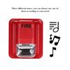 Fire Alarm Warning Strobe Siren Horn Sound & Strobe Alert Security System for Home Office Hotel