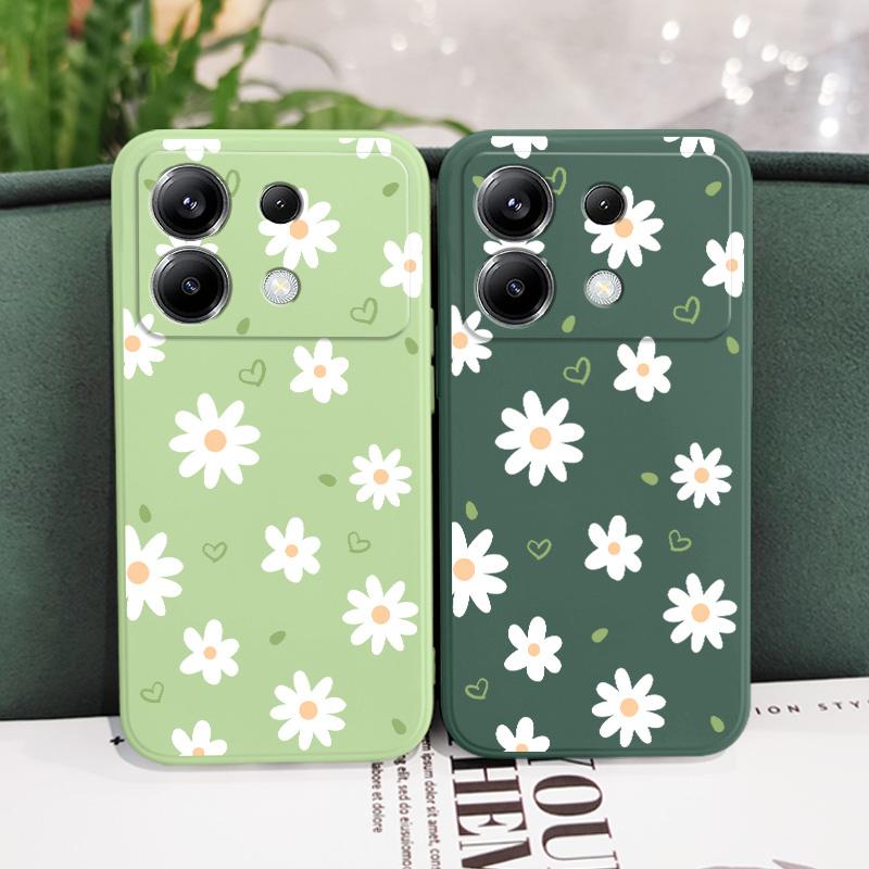 Tender Daisy Phone Case For Xiaomi Poco F8 F7 X7 X6 F6 M6 M5 M5S F5 X5 F4 X4 M4 F3 M3 X3 Pro 4G 5G GT Silicone Cover