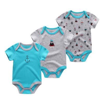 Newborn Baby Bodysuits Short Sleevele Baby Clothes O-Neck Baby Jumpsuits