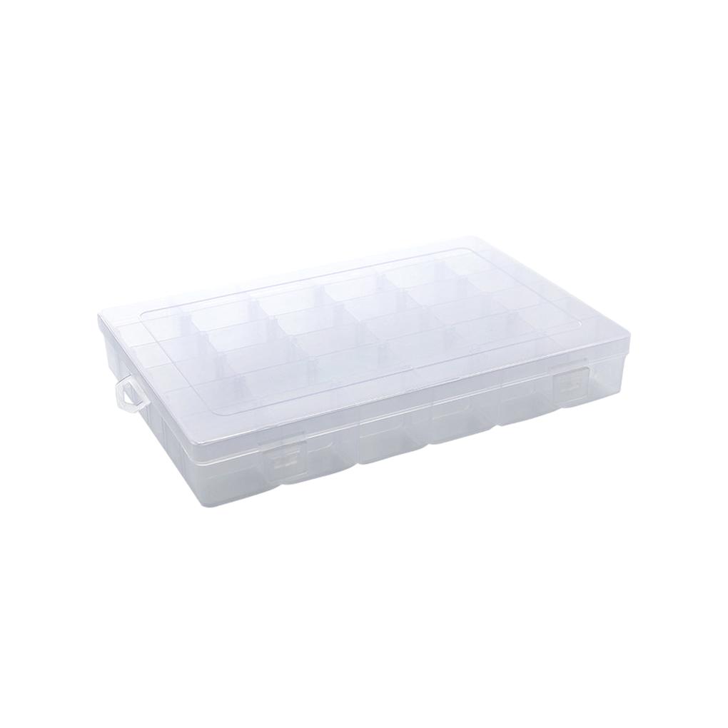 36 Grids Clear Plastic Organizer Detachable Box with Compartment Dividers Holder Jewelry Bead Container Case Tapes
