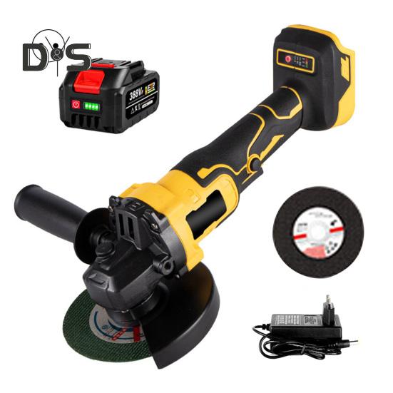 

18 В аккумуляторная угловая шлифовальная машина 10000 об/мин бесщеточный двигатель электрический шлифовальный инструмент 3 переменные скорости ручная шлифовальная машина для резки шлифования полировки EU