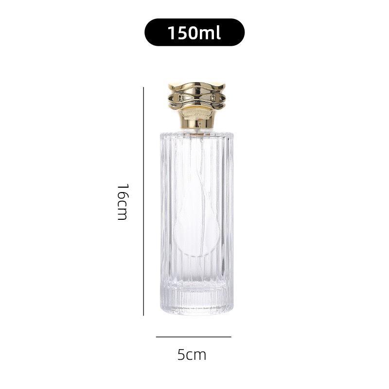 150ML Vertical Stripe Glass Perfume Atomizer Bottle