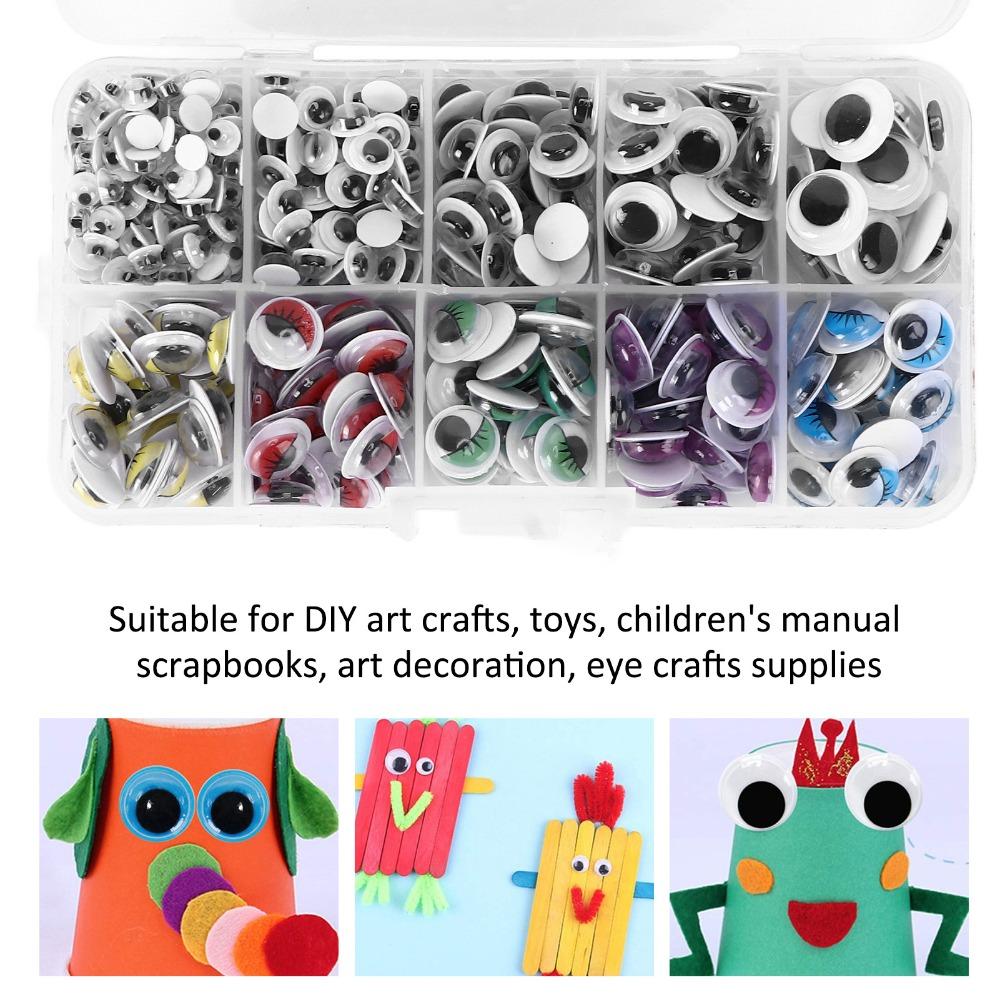 420pcs Plastic Box Included Wiggle Eyes Multi Purpose Googly Eyes Wiggle Googly Eyes  Scrapbooks