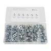 110Pcs T Nuts 1 4in 5 16in 3 8in Steel Corrosion Resistant Galvanized Rustproof Pronged Tee Nut