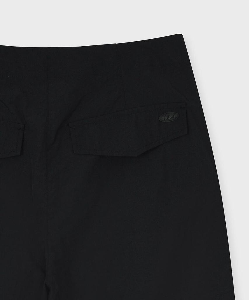 FALLETT Synthetic Fiber Parachute Pants Black