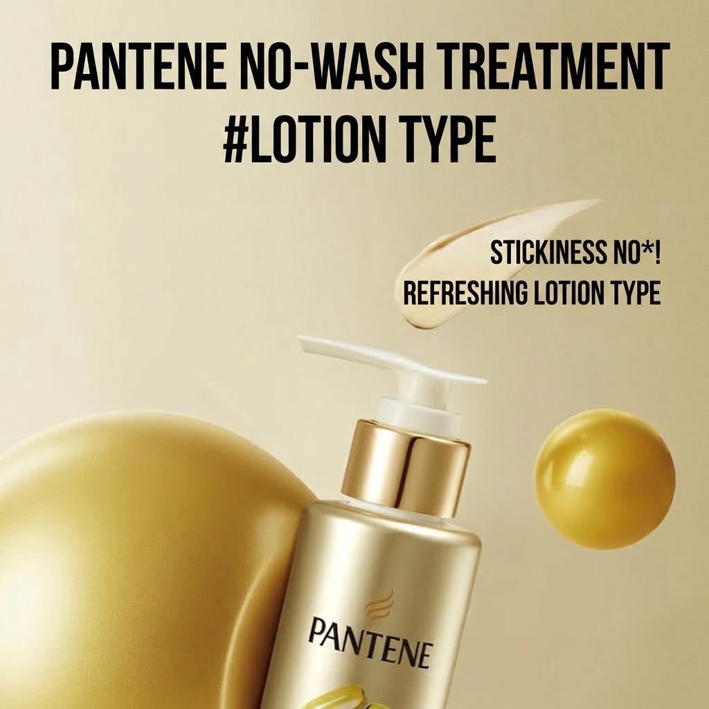 Pantene Keratin Heat Protection No-Wash Treatment (140ml X 2) - Leave-In Hair Cream