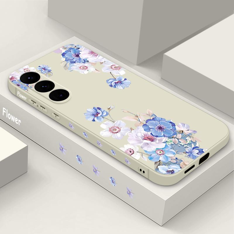 Soft TPU Flower Pattern Case For Samsung Galaxy S25 S22 S23 S24 Ultra S24 FE A56 A55 A53 A54 A15 A16 A36 5G Silicone Phone Cover