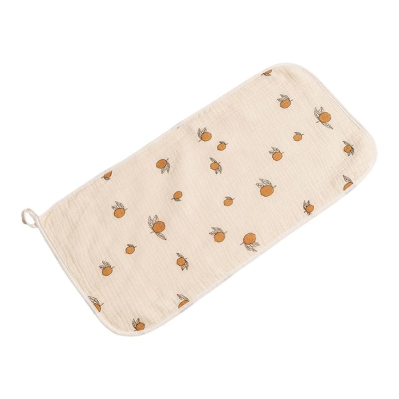 Baby Infant Cotton Wiping Towel Baby Face Towel Washcloths Nursing Towel Saliva Wipe with Cartoon Pattern 25x50cm