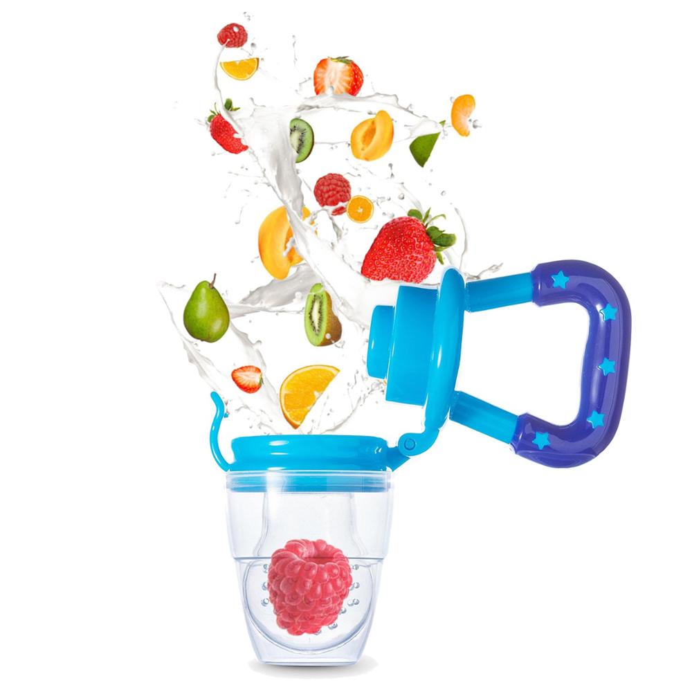 Silicone Baby Food Feeder Nipple Safe Milk Feeder for Baby with Handle Pacifier Bottles Nibbler Fresh Fruit Snack Holder 3 Month