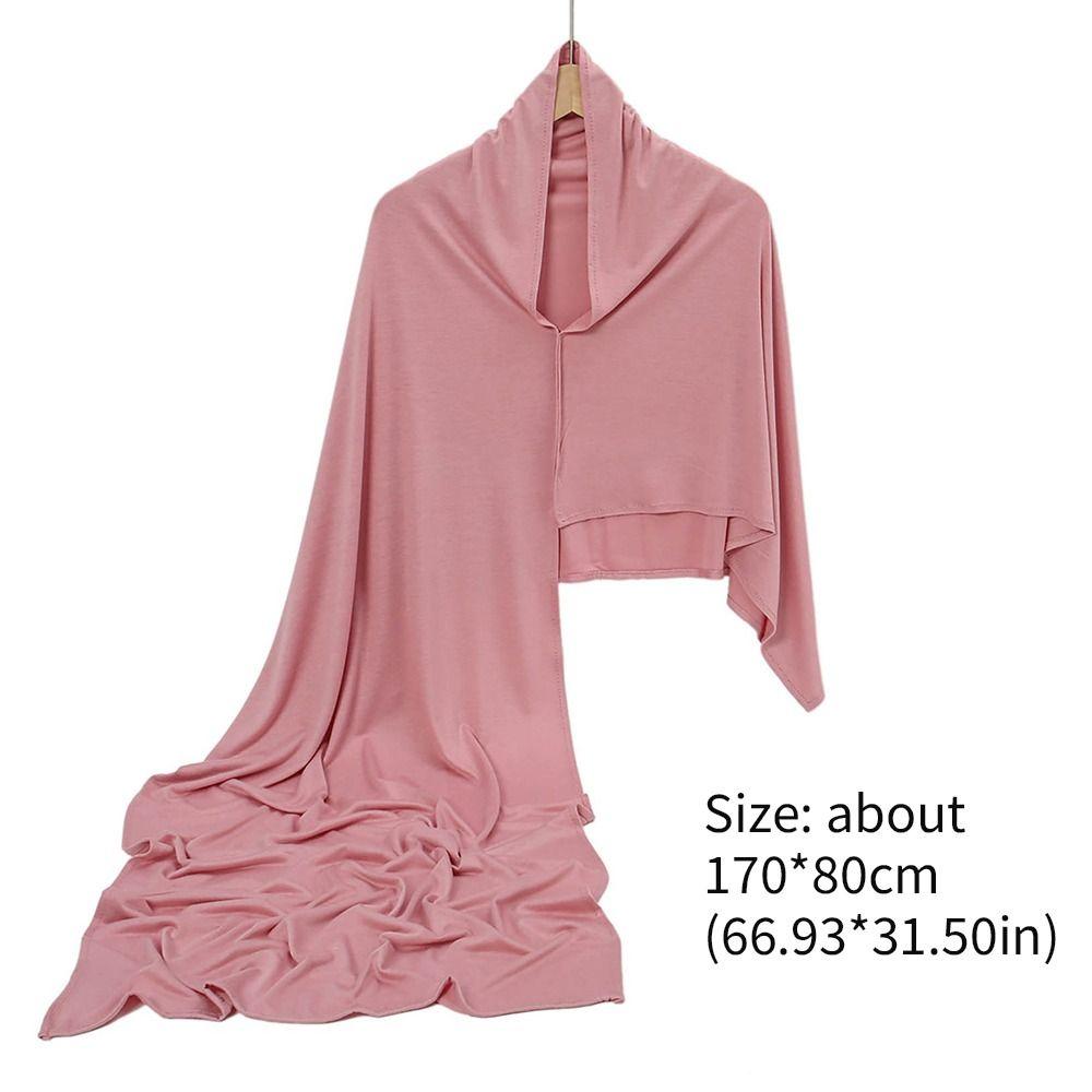 Oversize Headscarves Long Wraps Instant Scarf Fashion Muslim Hijab  Prayer Turban