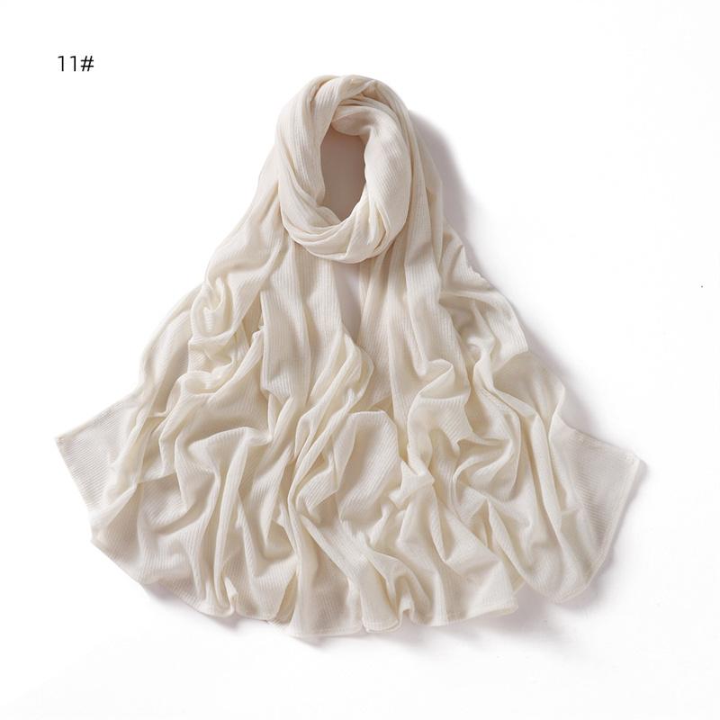 Einfacher Weicher Atmungsaktiver Ramadan Jersey Hijab Schal Wickeltuch Elastische Foulards Schal Arabischer Snood Islamischer Muslimischer Turban Stirnband 170*70cm