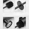 Stainless Steel Black Toilet Brush Set, Toilet Brush and Holder, Deodorizing Long Tube