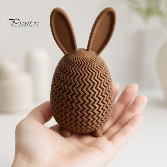 Candy Storage Box 3D Printed Bunny Ear Egg Box, Rabbit Easter Holder Container for Home Shelf Mantle Display, Basket Stuffers Kids Organizer