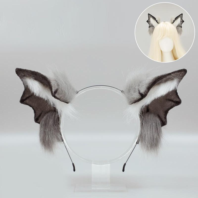Halloween vampire bat beast ear headband little devil tail cos props subculture beast ear tail suit