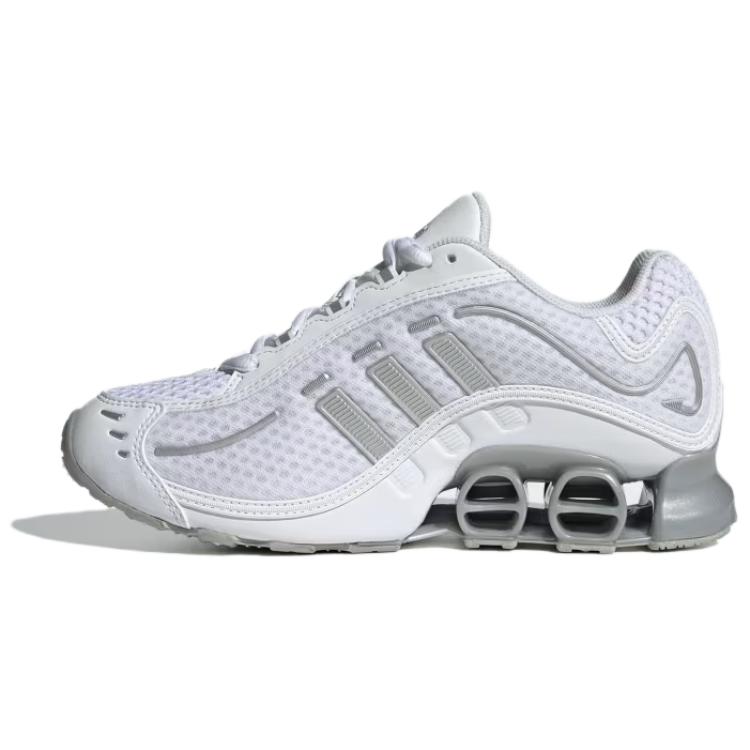 

Adidas Megaride O1 белые серебристые металлические женские кроссовки Cloud-White JQ2292 36