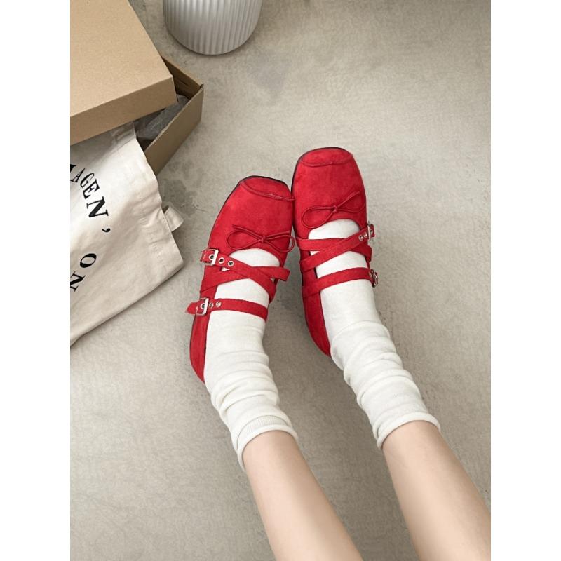 

Ballet silver Mary Jane shoes women s new summer height-increasing single shoes light mouth square head small leather shoes 35 красный