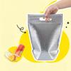 10Pcs/Pack Ice Cold Warm Aluminum Foil Bag Food Thermal Delivery Carrier Insulation Bag with Closure Drink Storage Cooler Bag